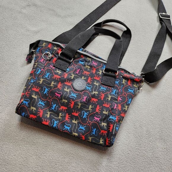 Kipling multicolor Monkey Handbag Shoulder Two Strap Monkey Mania - Picture 1 of 15